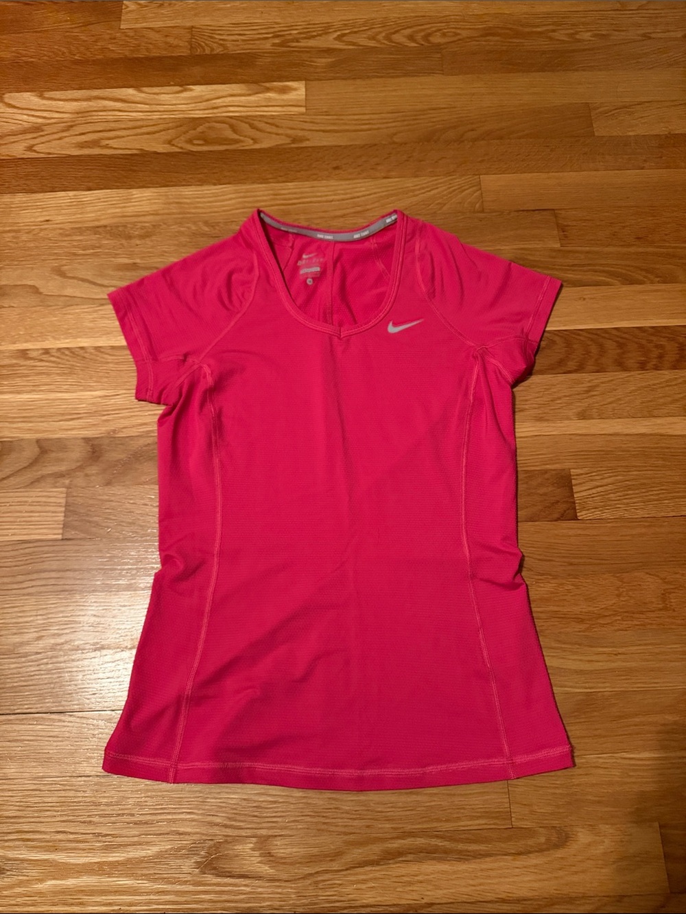 Nike Women’s Hot Pink Short Sleeve Dri-FIT Tee